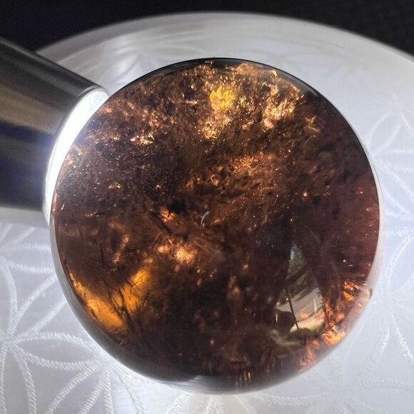 Smoky Quartz Crystal Sphere Marble(#1) - Picture 5 of 13